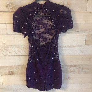 Dance costume jump suit
